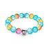 Limonade bleue | Argent | Bracelet de déclaration en verre sirène